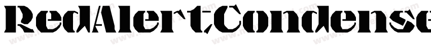 RedAlertCondensed Regular字体转换